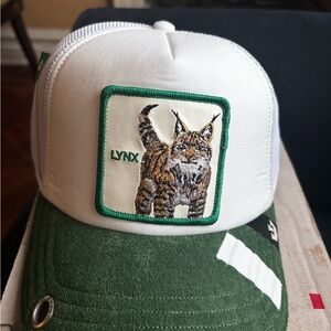 Goorin Bros. White and Green Lynx Hat